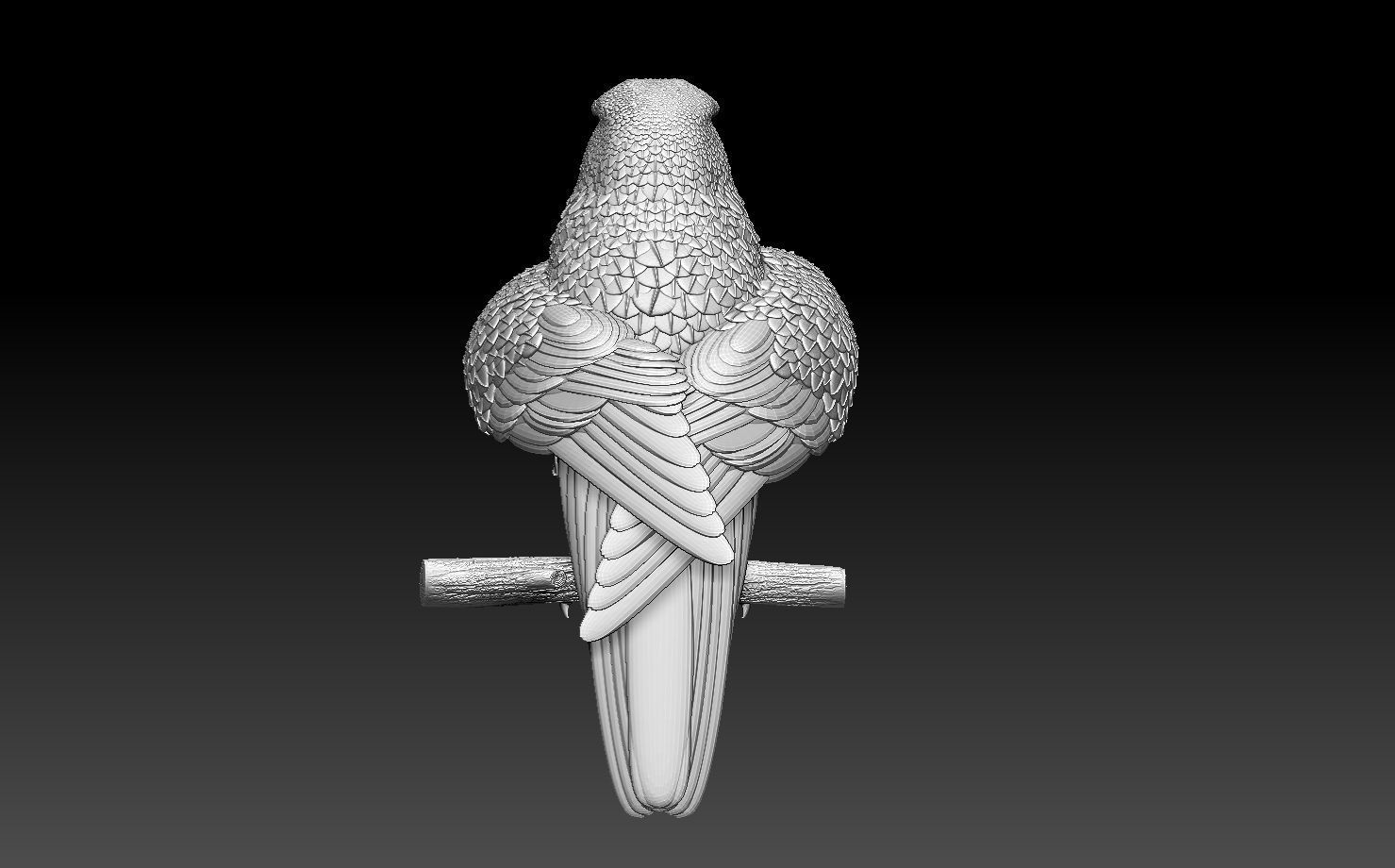 falcon  3D print model_14