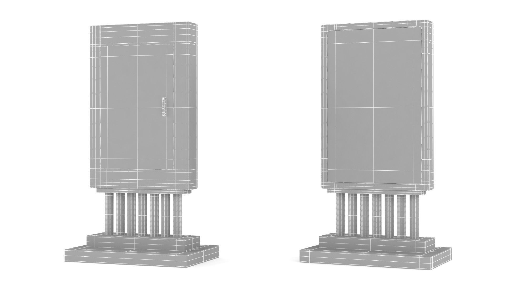 Electronic Kiosk 3D model_6