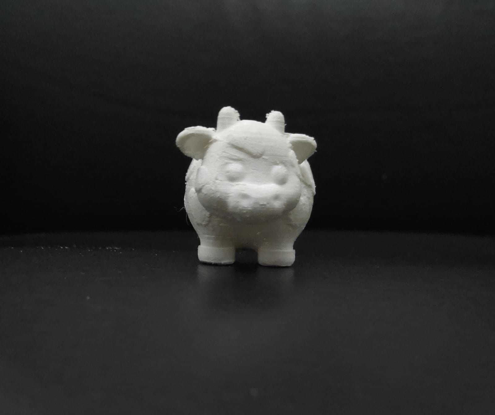 Cute Round Cow 3D print model_4