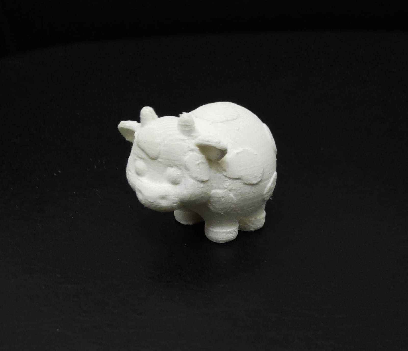 Cute Round Cow 3D print model_8