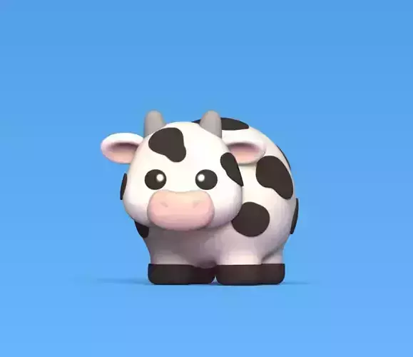 Cute Round Cow