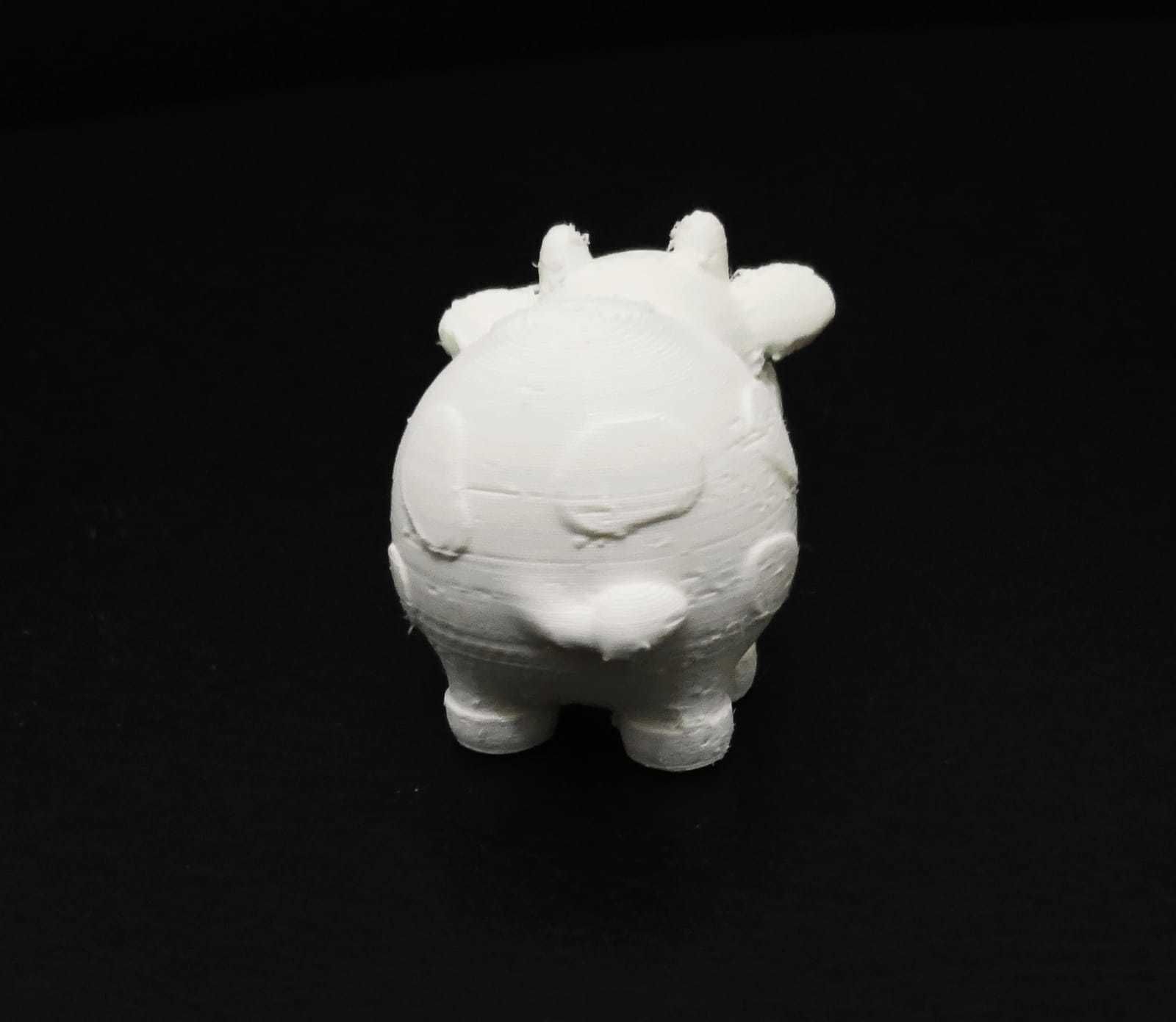 Cute Round Cow 3D print model_6