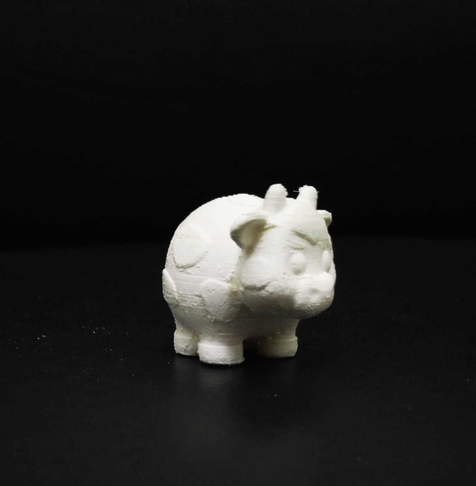Cute Round Cow 3D print model_12