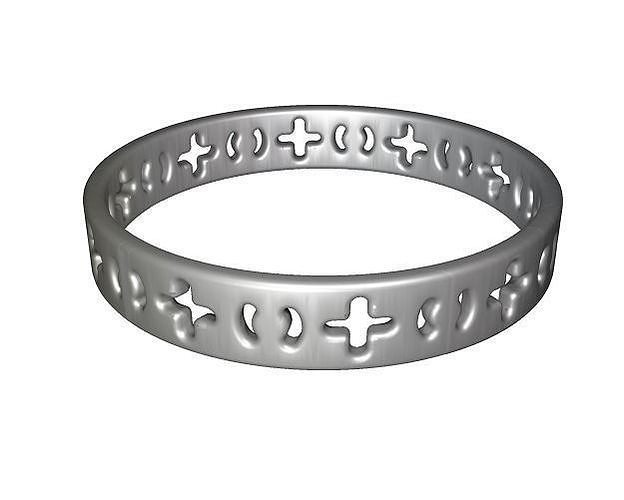Spectacular Antique Silver Bangle Low-poly 3D model