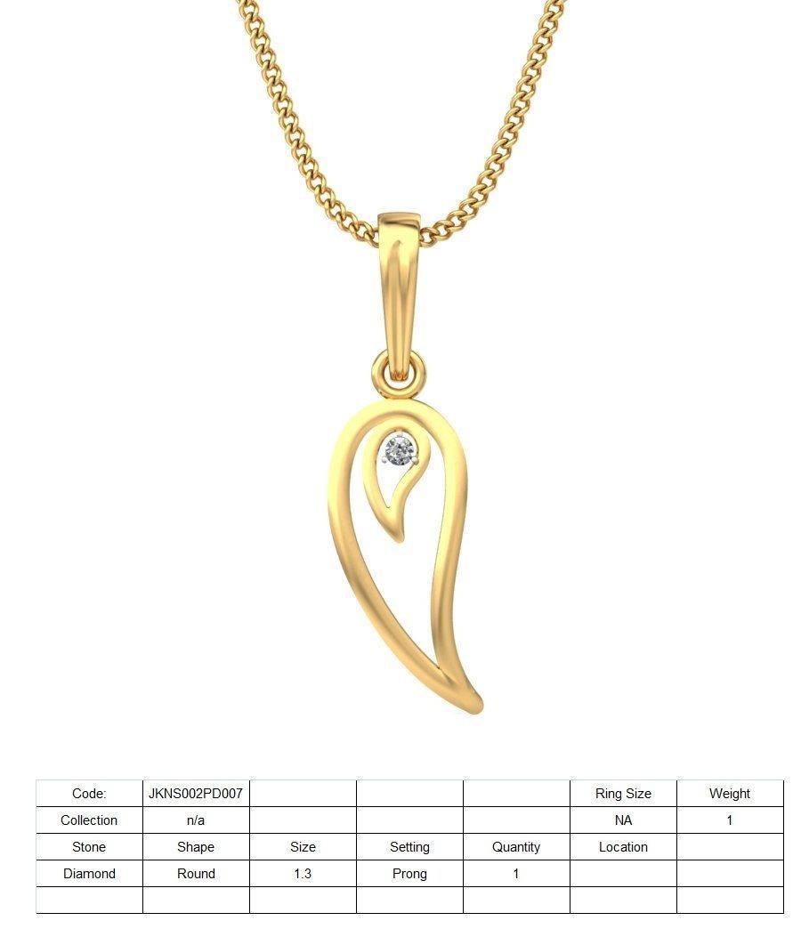 Pendant - 007 3D print model_1