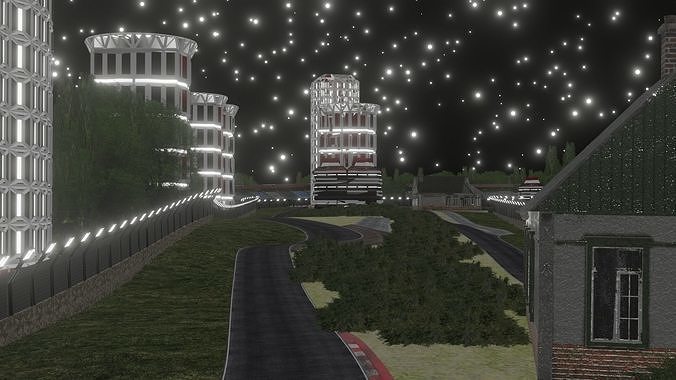 Racetrack For GameDev 3D model