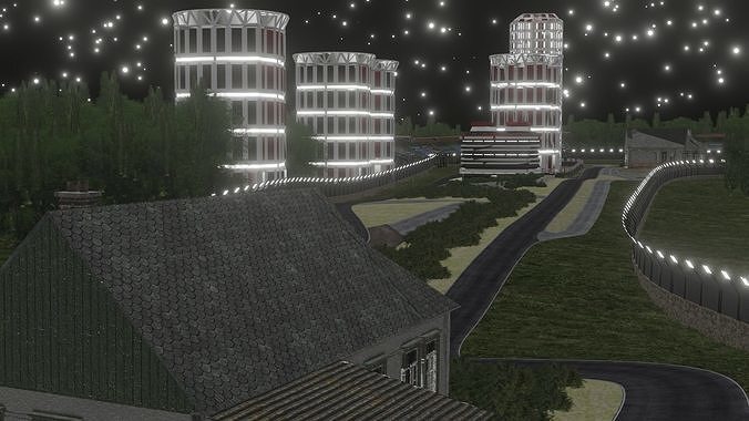 Racetrack For GameDev 3D model 2