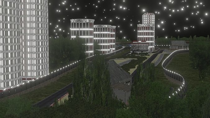 Racetrack For GameDev 3D model 3