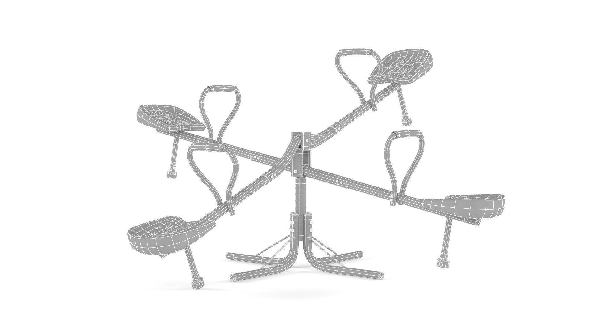 Kids Seesaw Collection 3D model_8