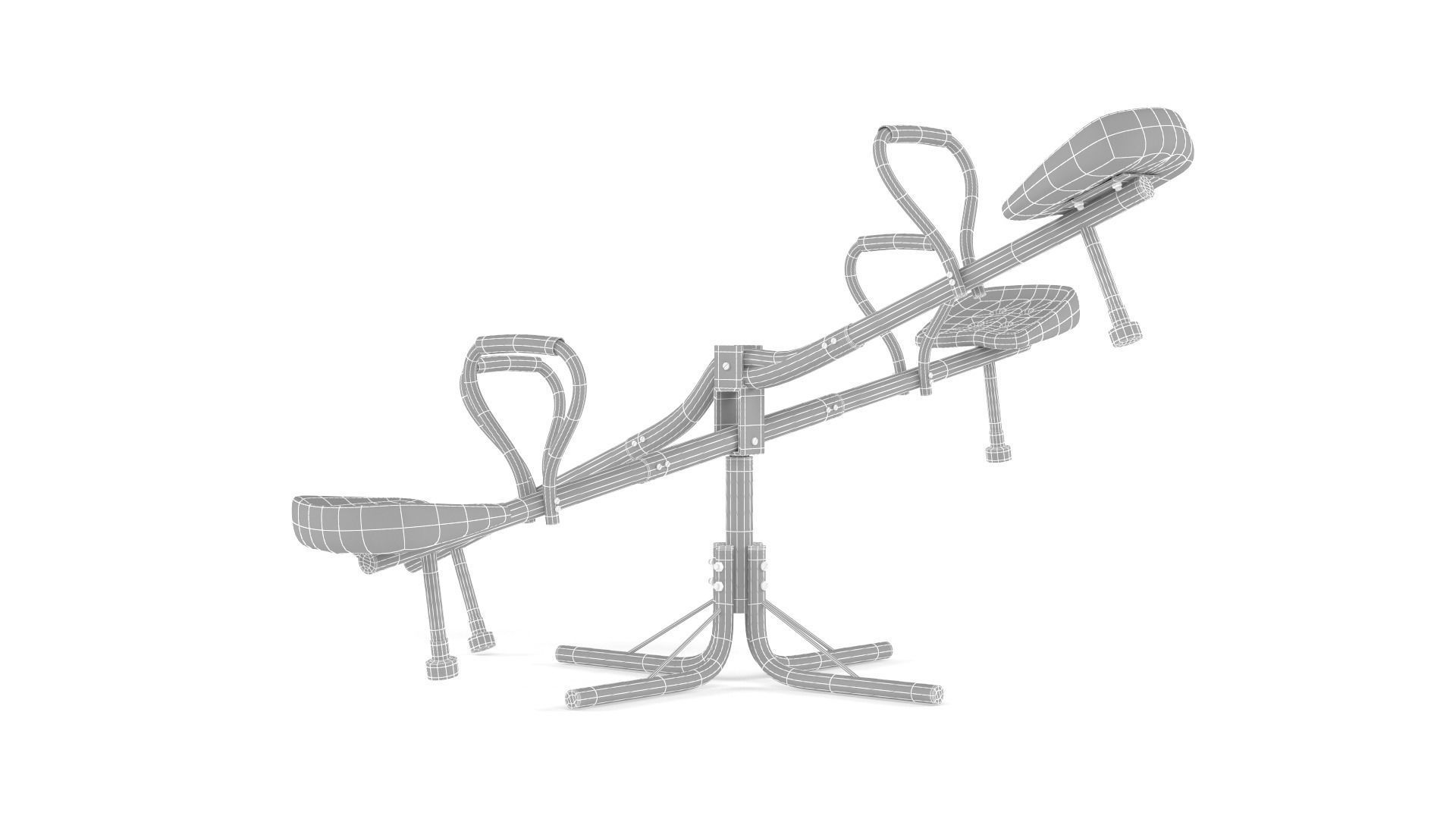 Kids Seesaw Collection 3D model_9