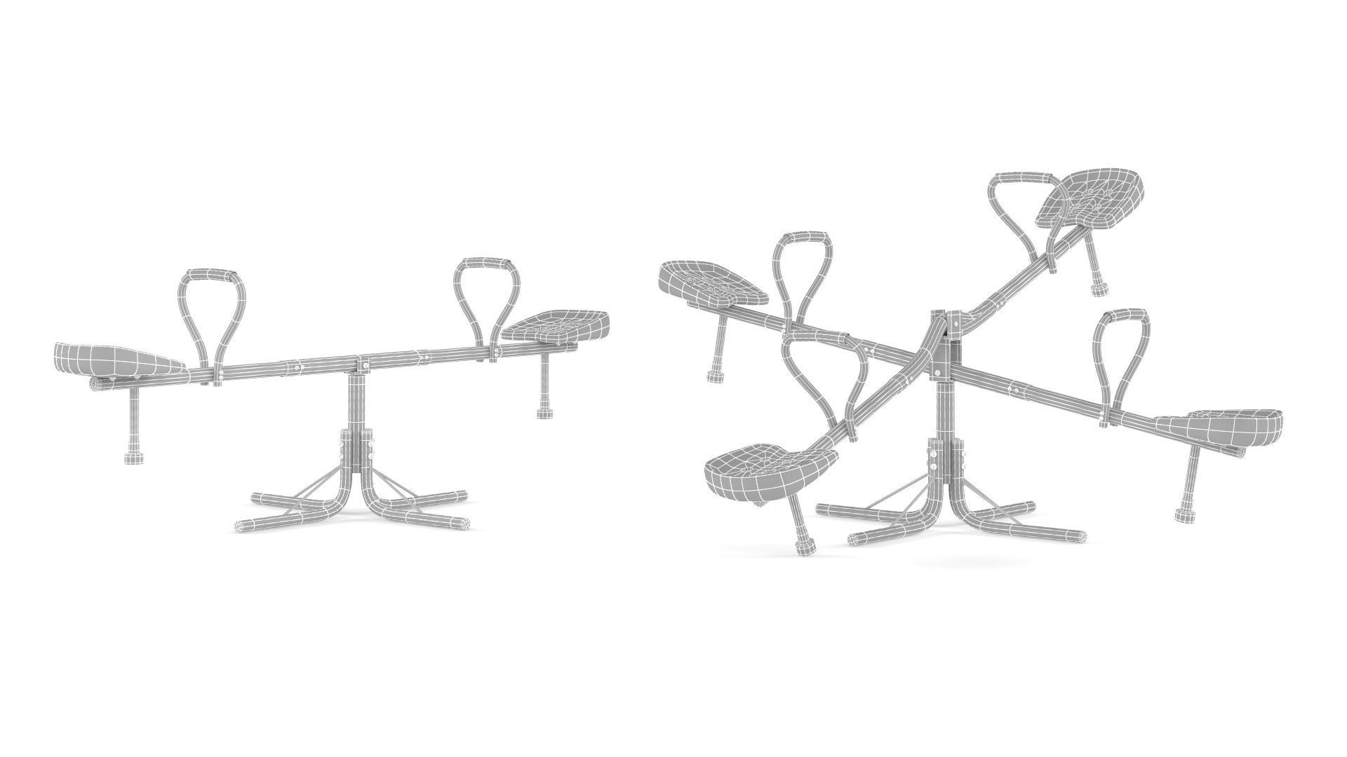 Kids Seesaw Collection 3D model_7