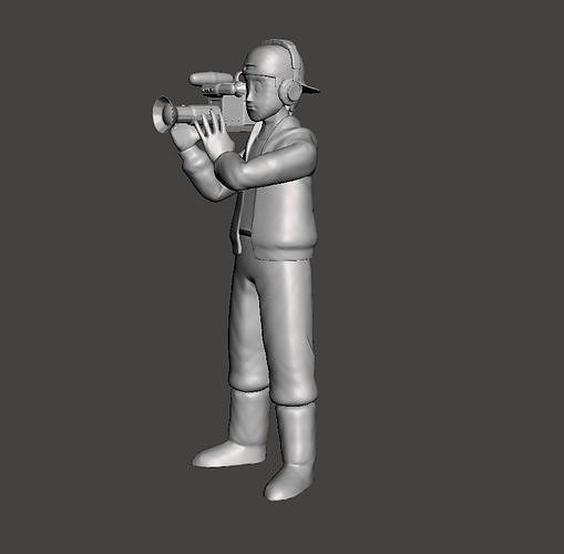 Camera man Dragon ball 3D Model 3D print model