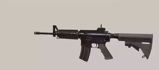 M4A1 assault rifle Low-Poly model