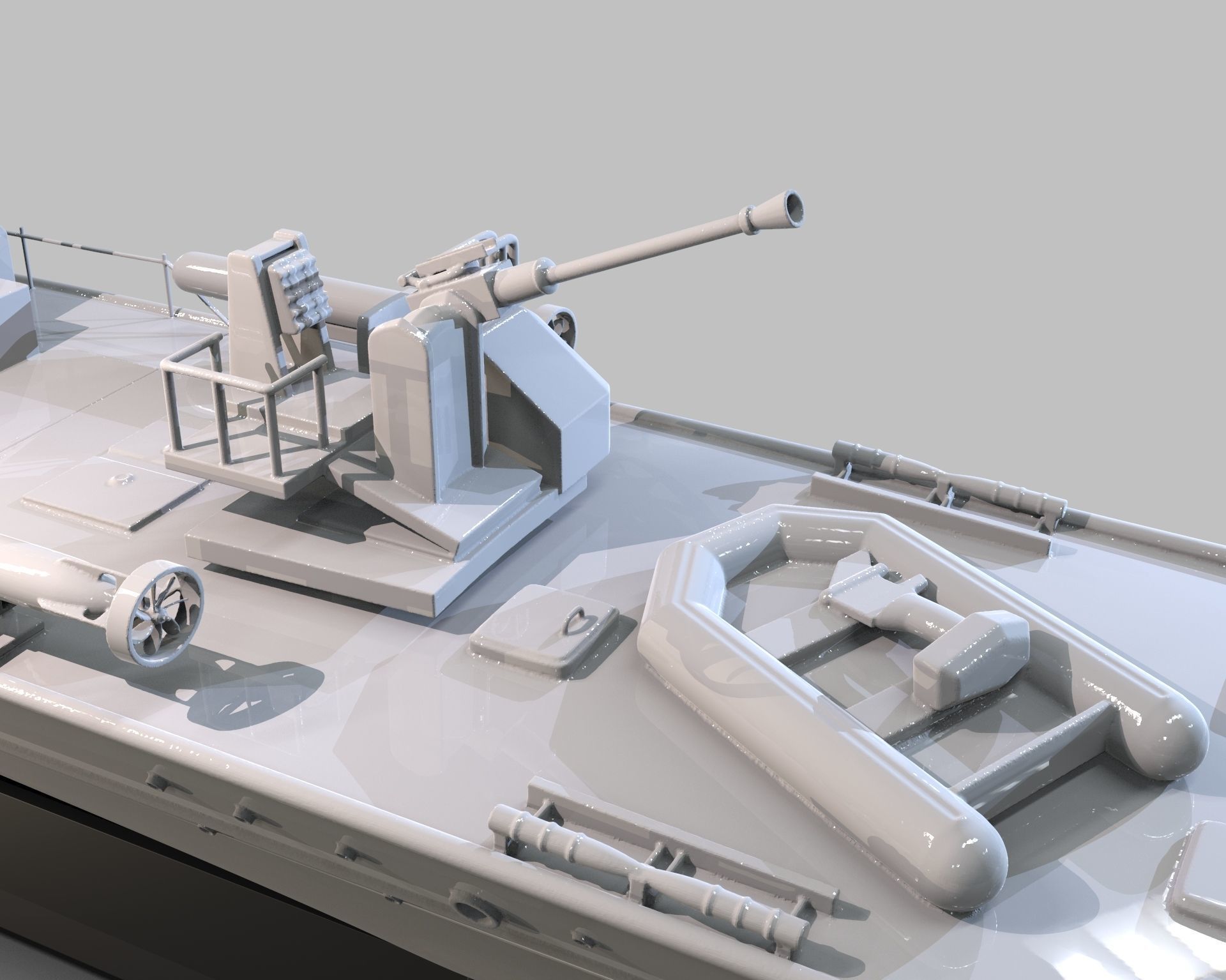 Patrol Torpedo Fast Warship 3D print model_28