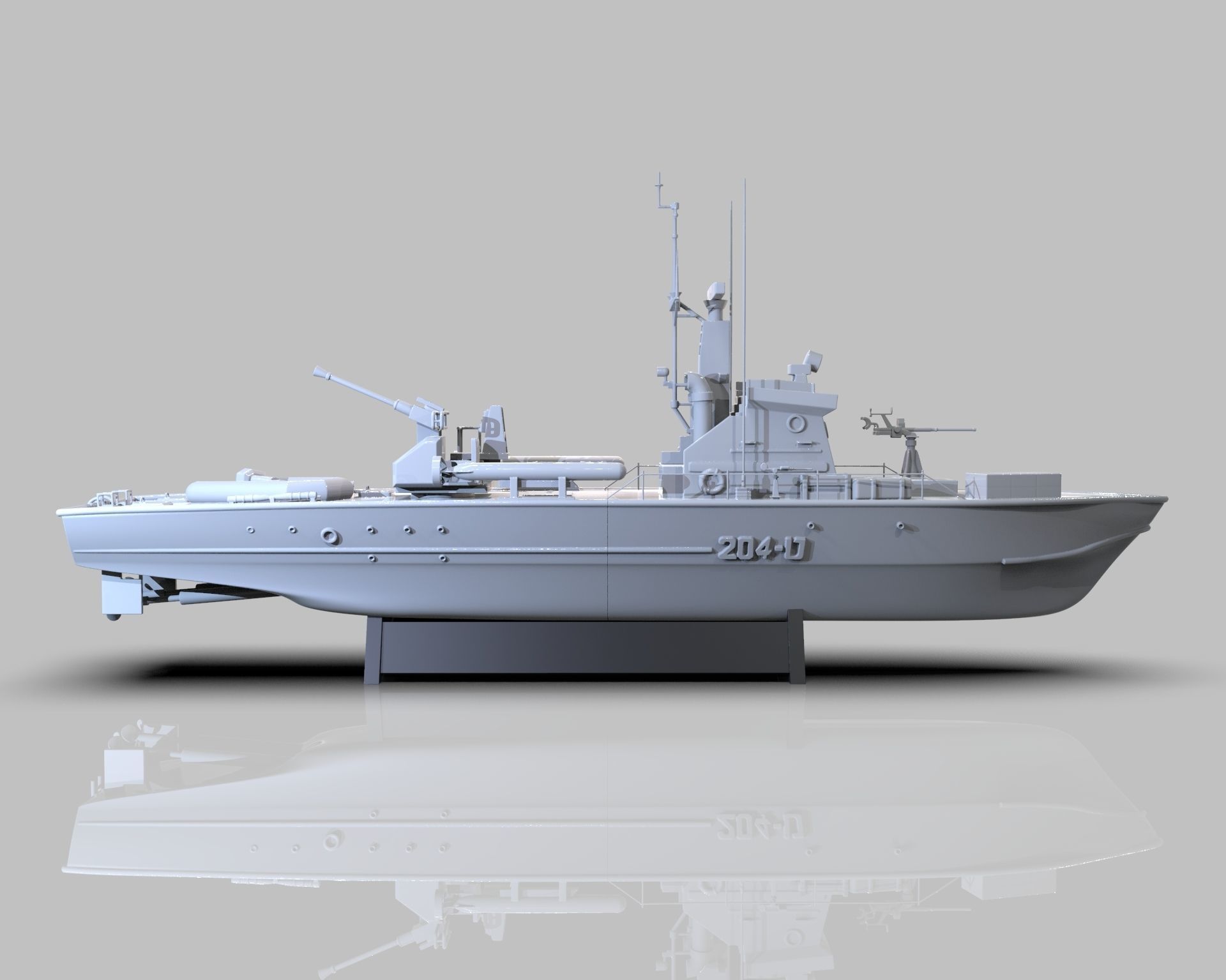 Patrol Torpedo Fast Warship 3D print model_15