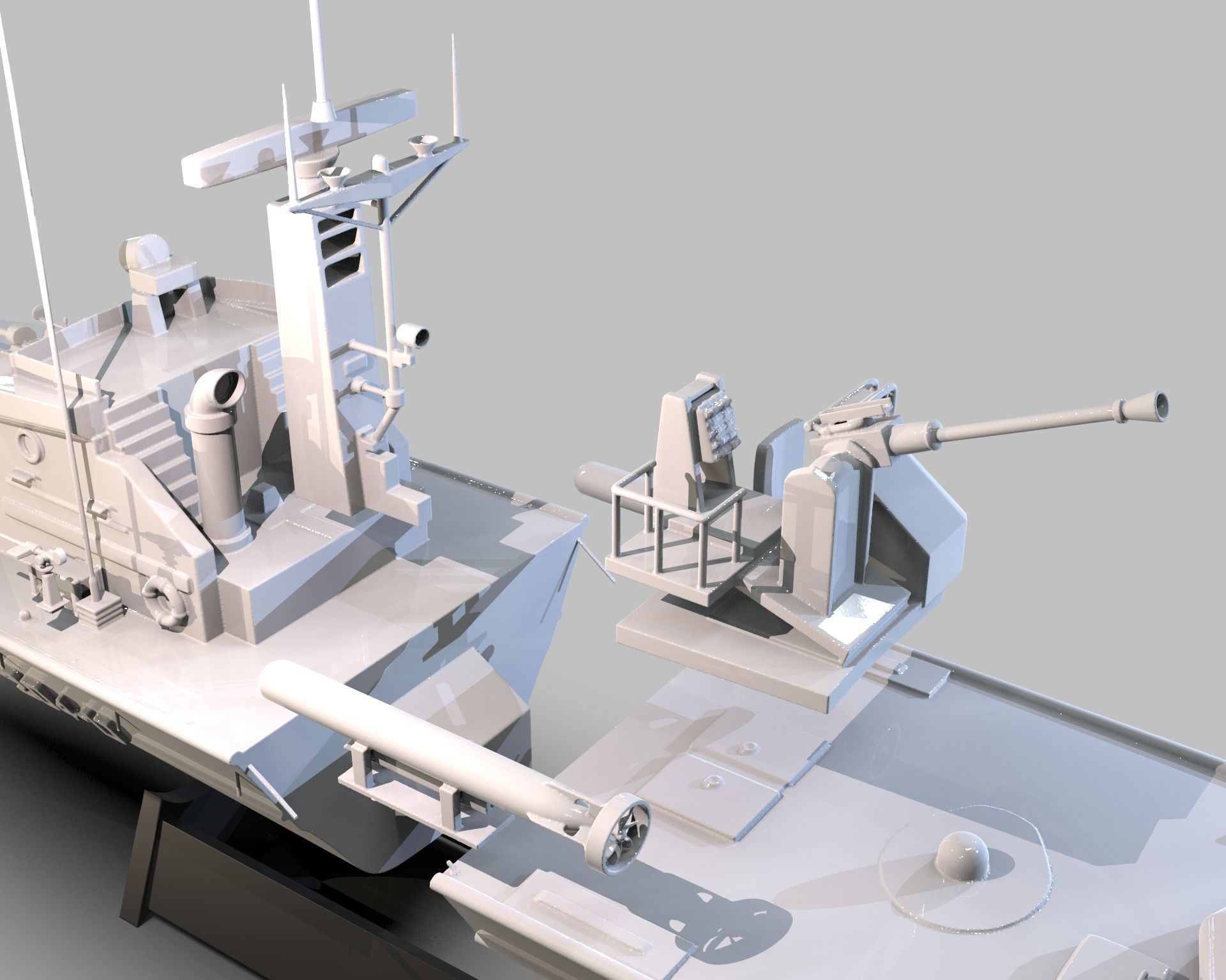 Patrol Torpedo Fast Warship 3D print model_22