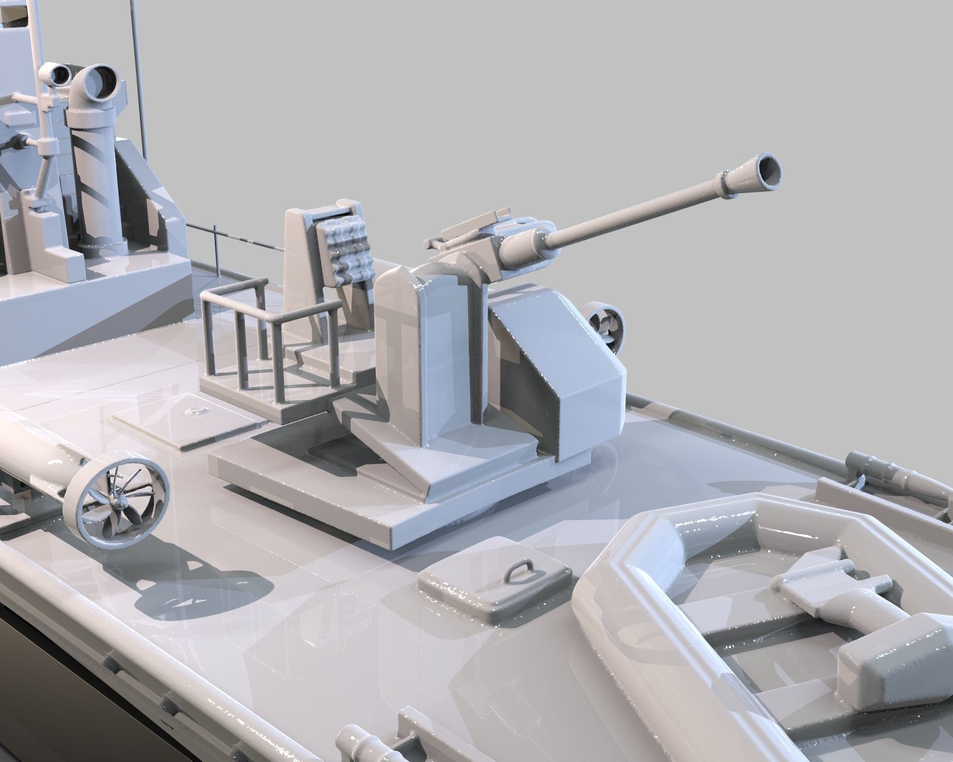 Patrol Torpedo Fast Warship 3D print model_23