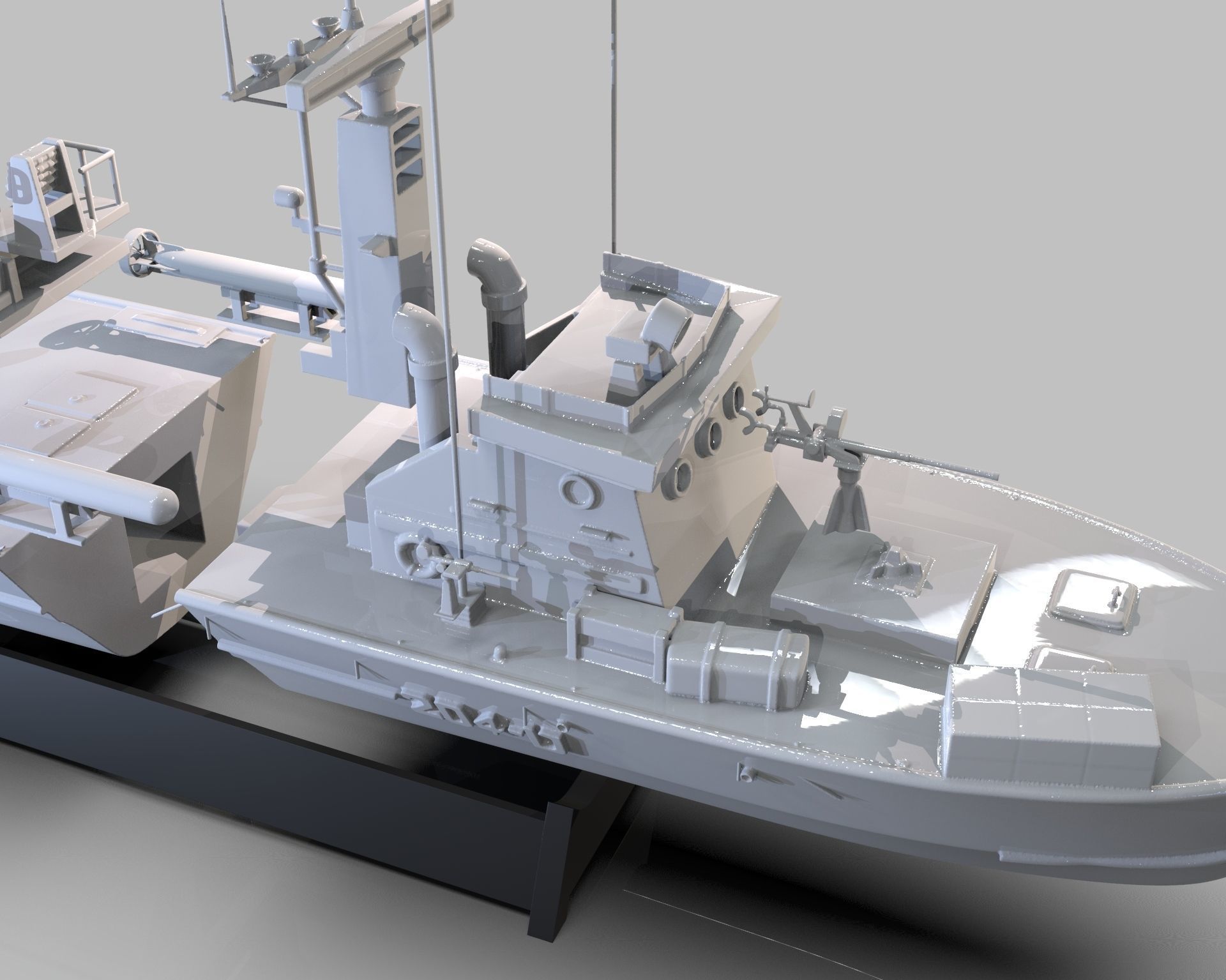 Patrol Torpedo Fast Warship 3D print model_18
