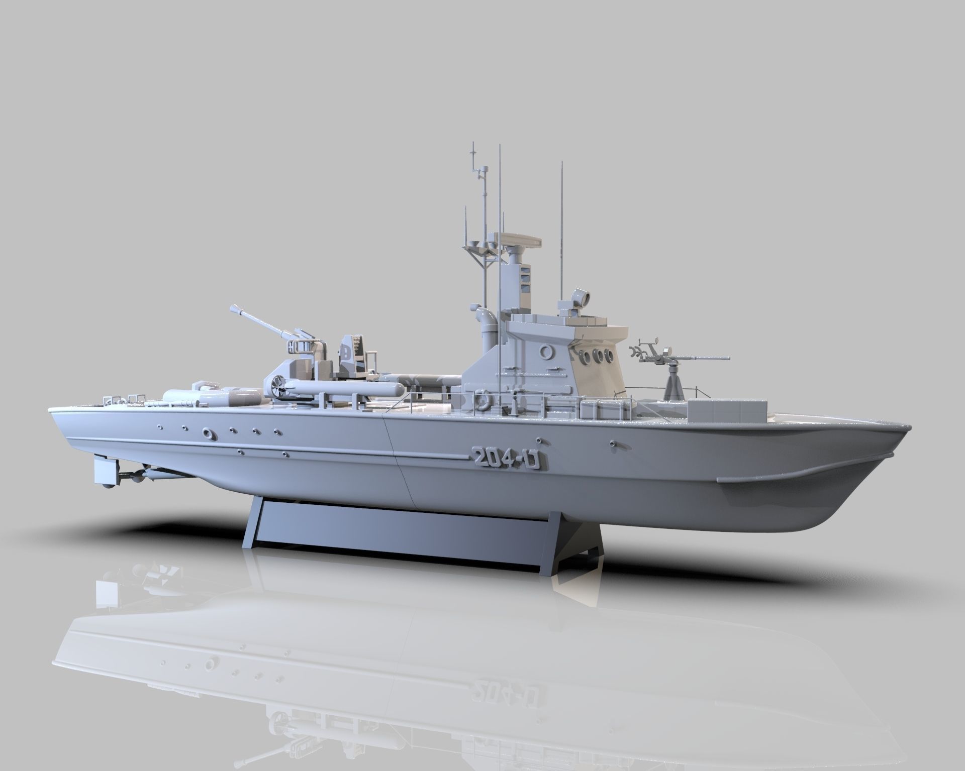 Patrol Torpedo Fast Warship 3D print model_1