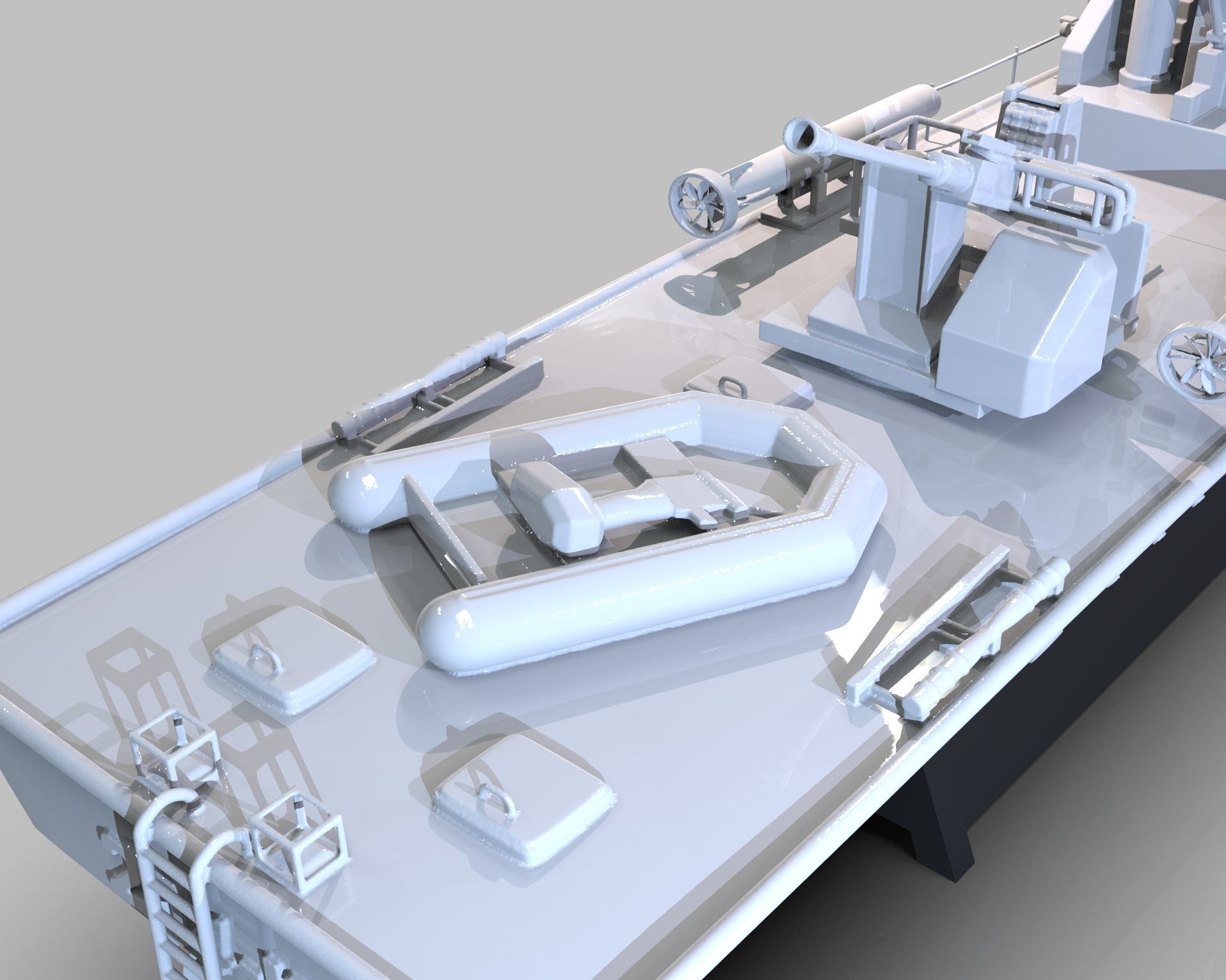 Patrol Torpedo Fast Warship 3D print model_32