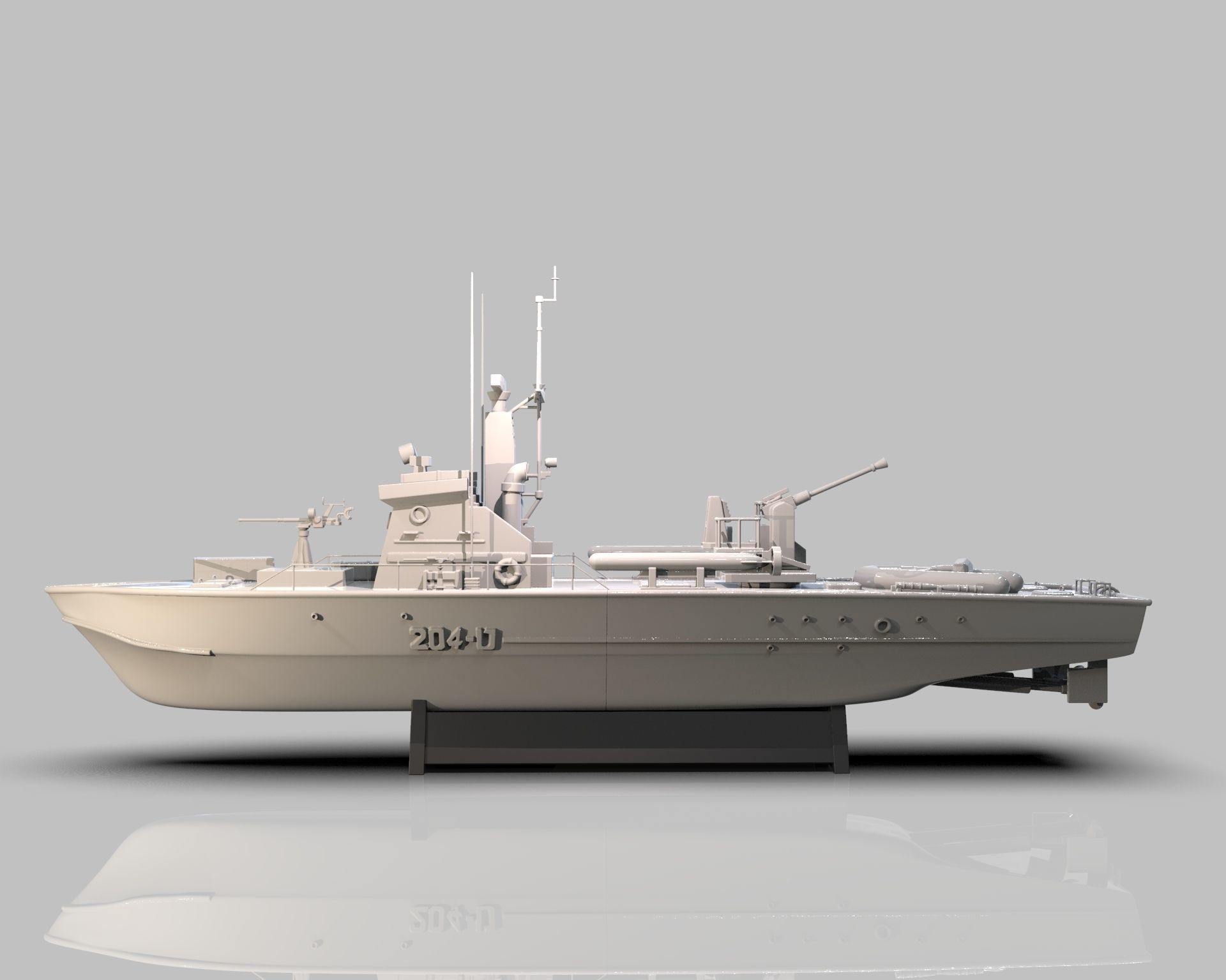 Patrol Torpedo Fast Warship 3D print model_2
