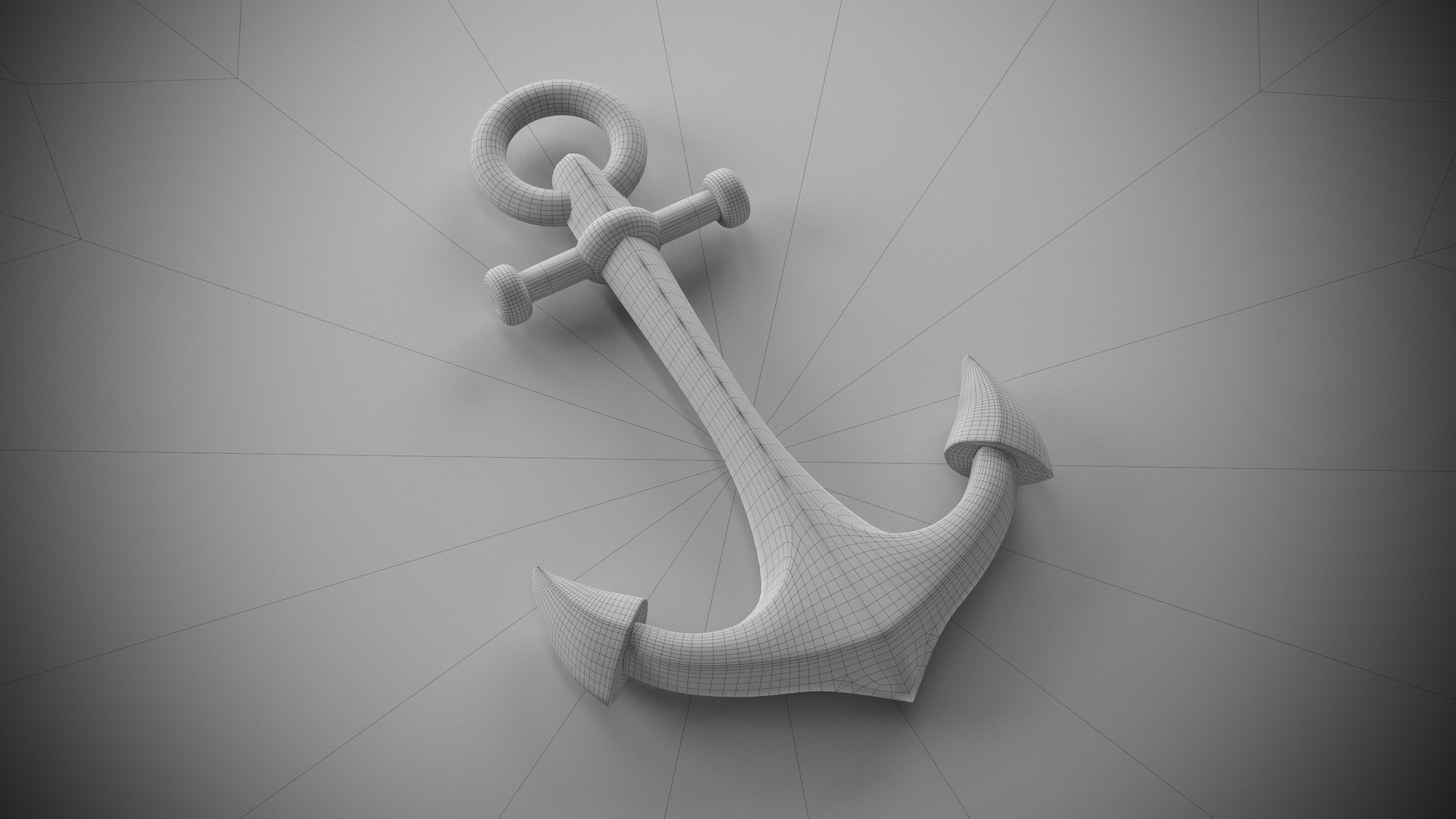 Anchor gold 3D model_3