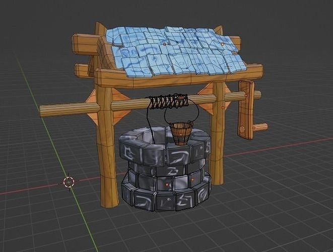 Game Asset - Well LowPoly Free 3D print model