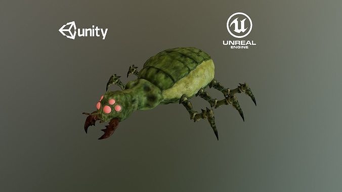 Giant beetle V2 Low-poly 3D model