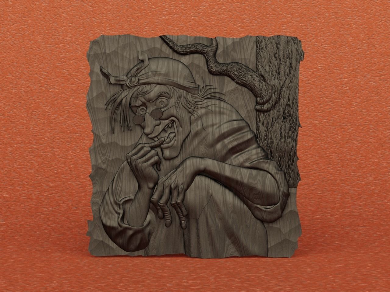 3D panel Witch Baba Yaga 3D model 3D printable | CGTrader
