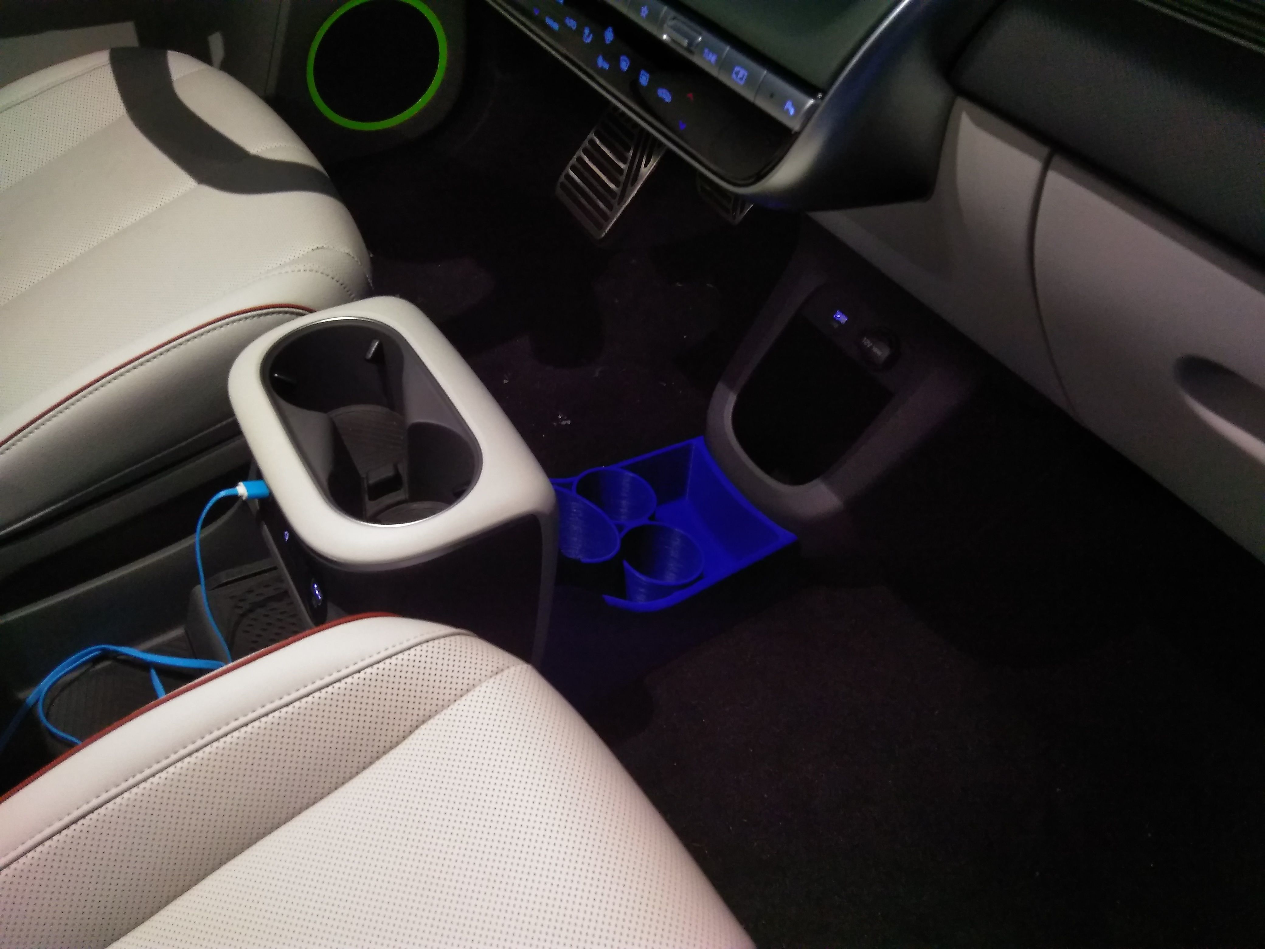 Center console cup holder Hyundai IONIQ 5 3D print model_3