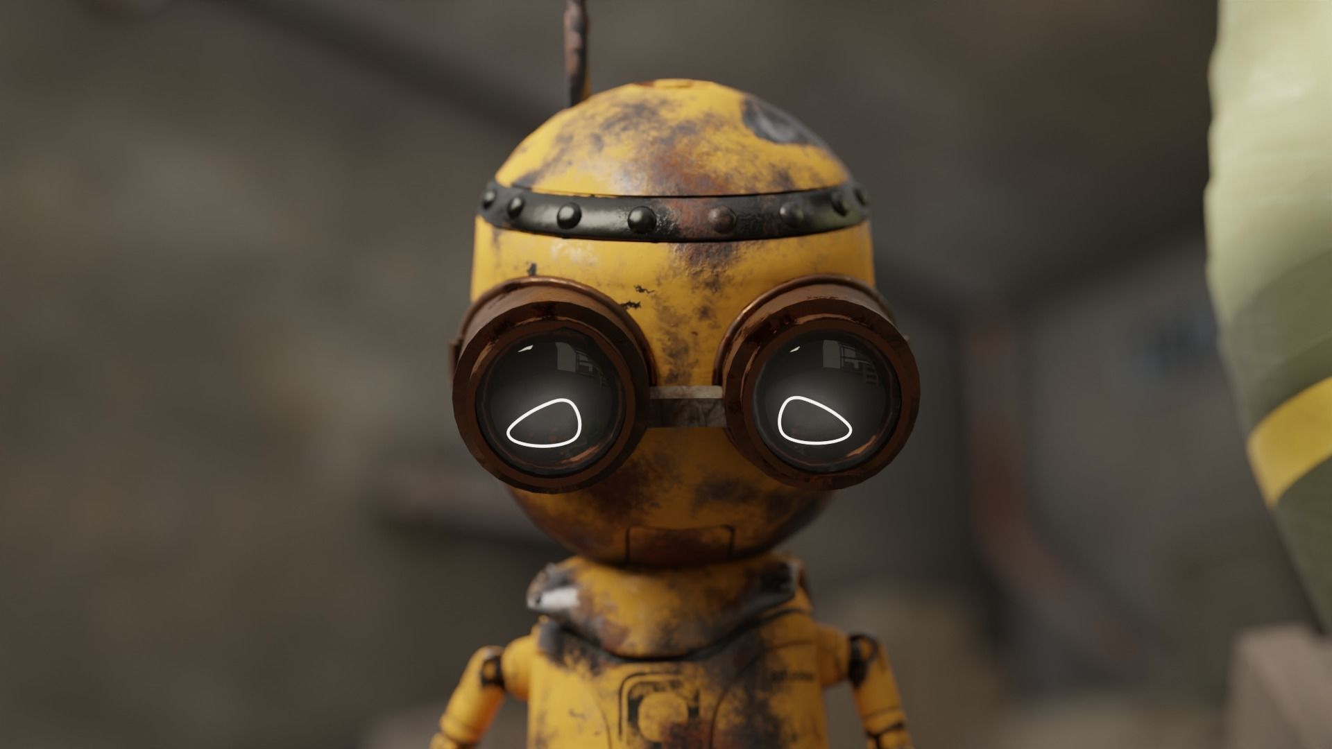 Rigged Baby Robot 3D model_8