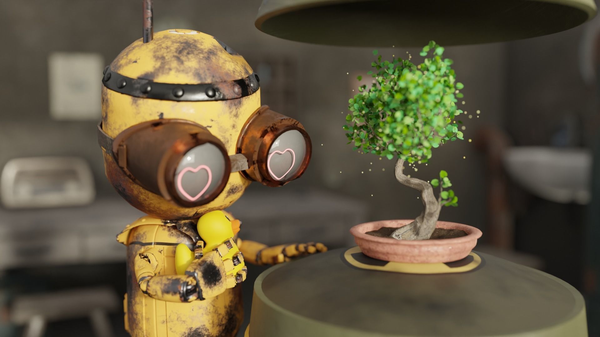 Rigged Baby Robot 3D model_7