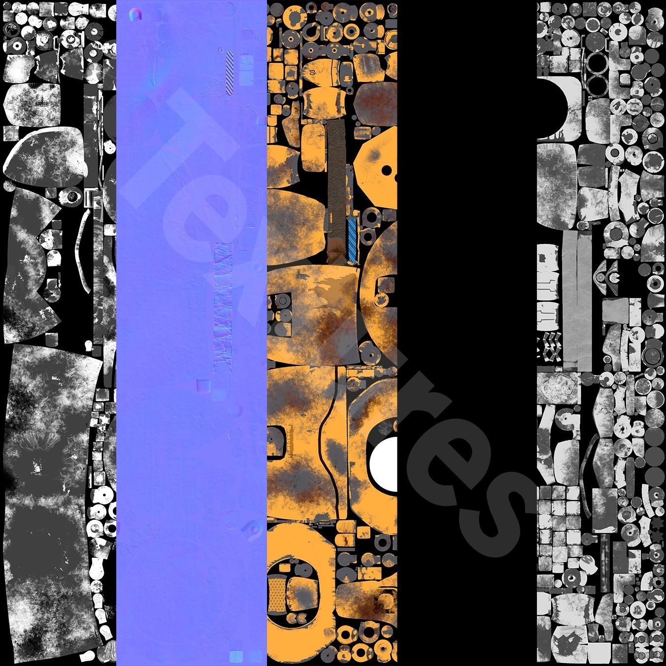 Rigged Baby Robot 3D model_28