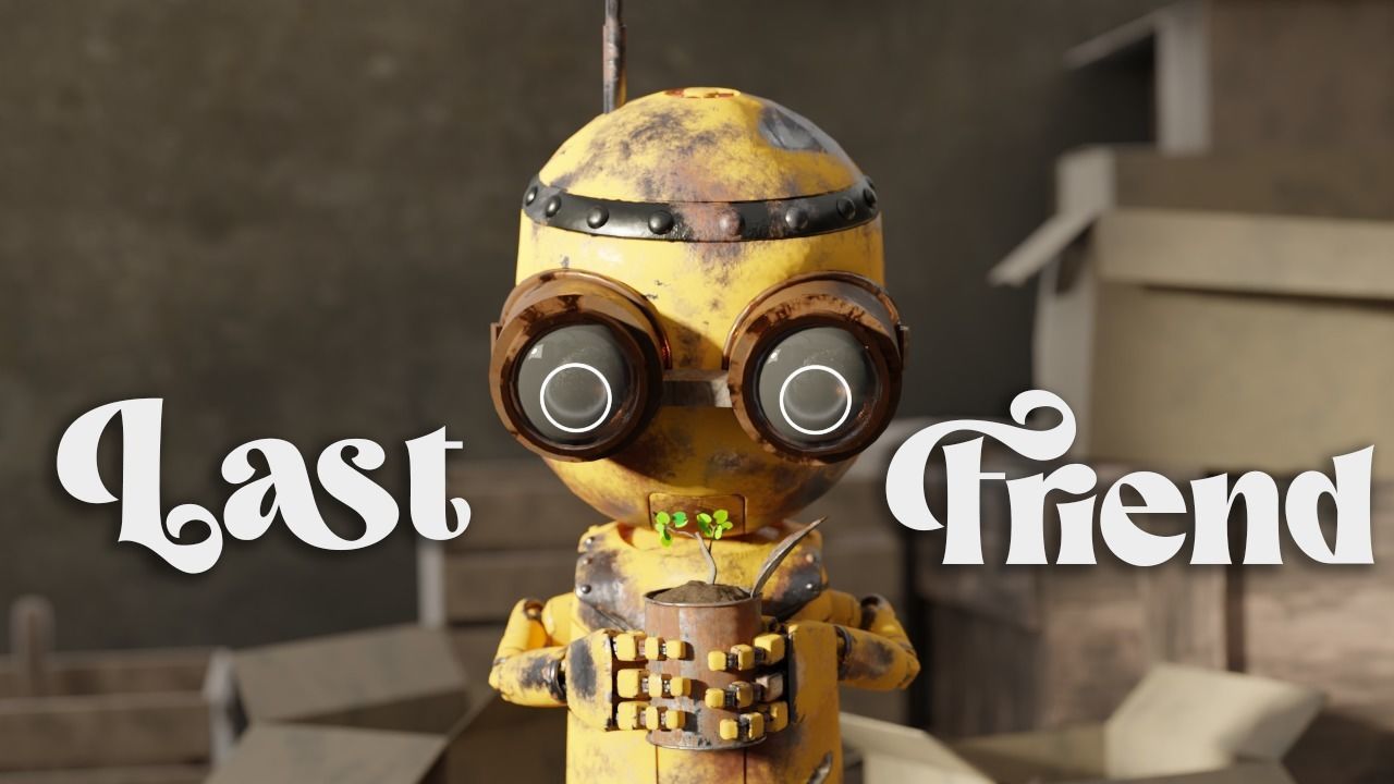 Rigged Baby Robot 3D model_5