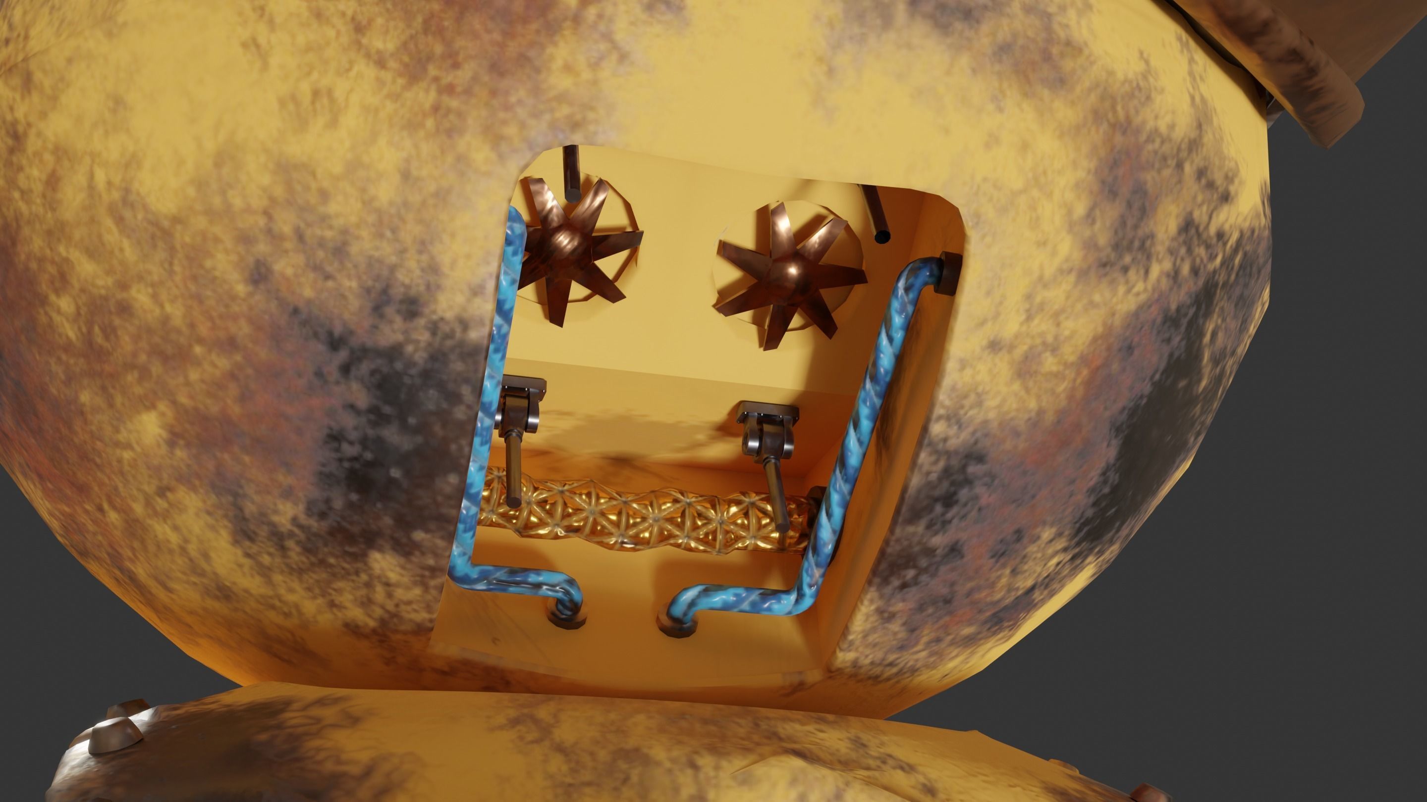 Rigged Baby Robot 3D model_21