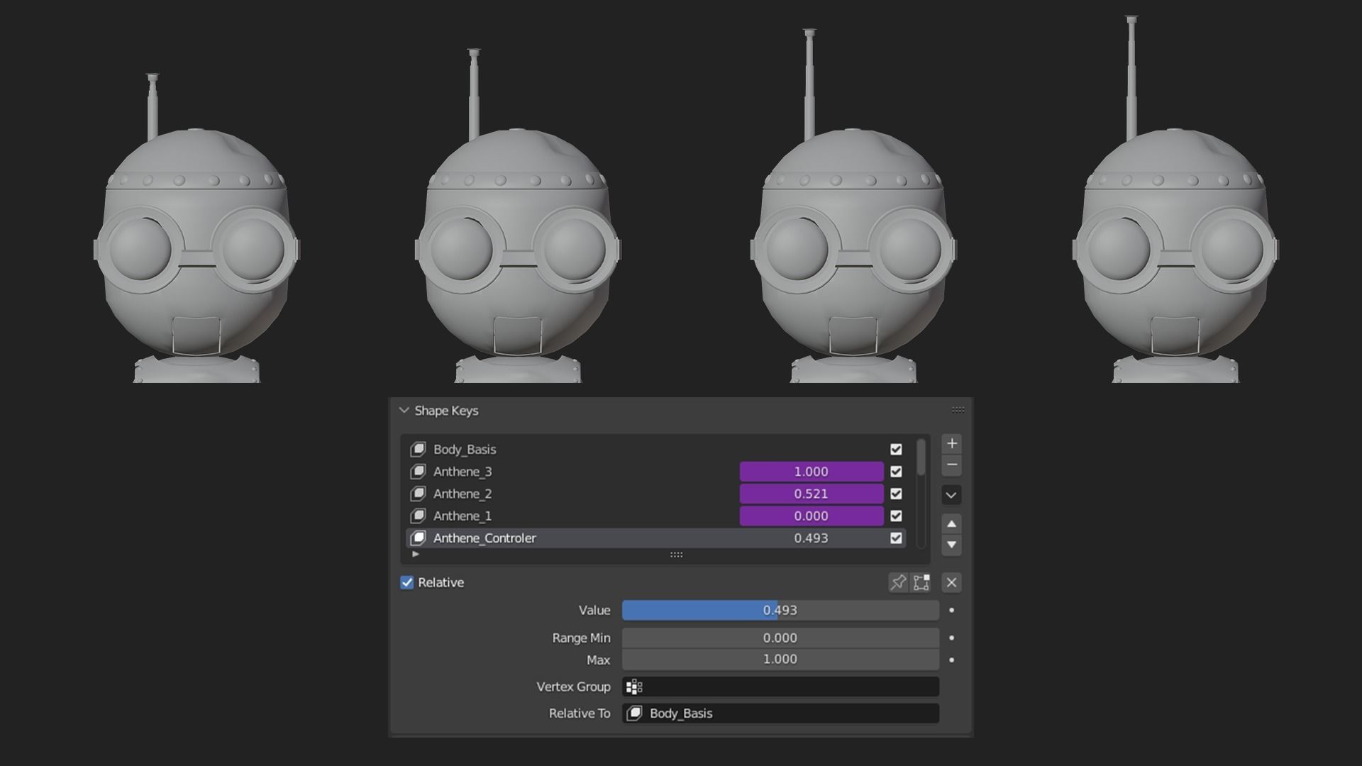 Rigged Baby Robot 3D model_29