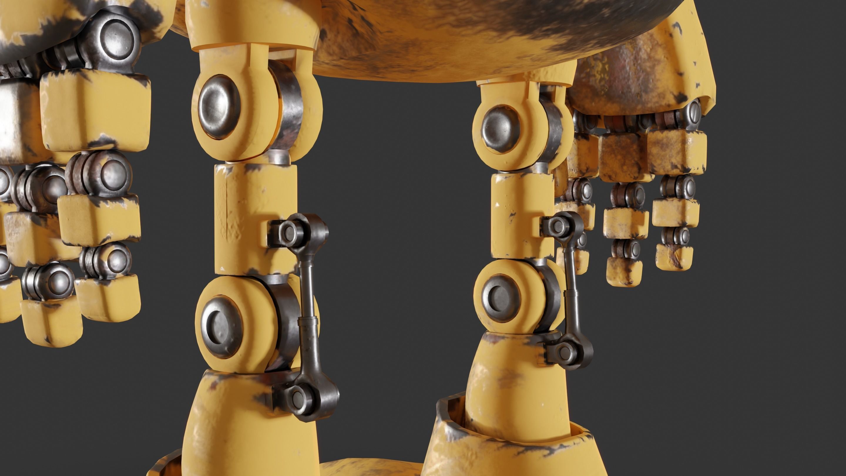 Rigged Baby Robot 3D model_17