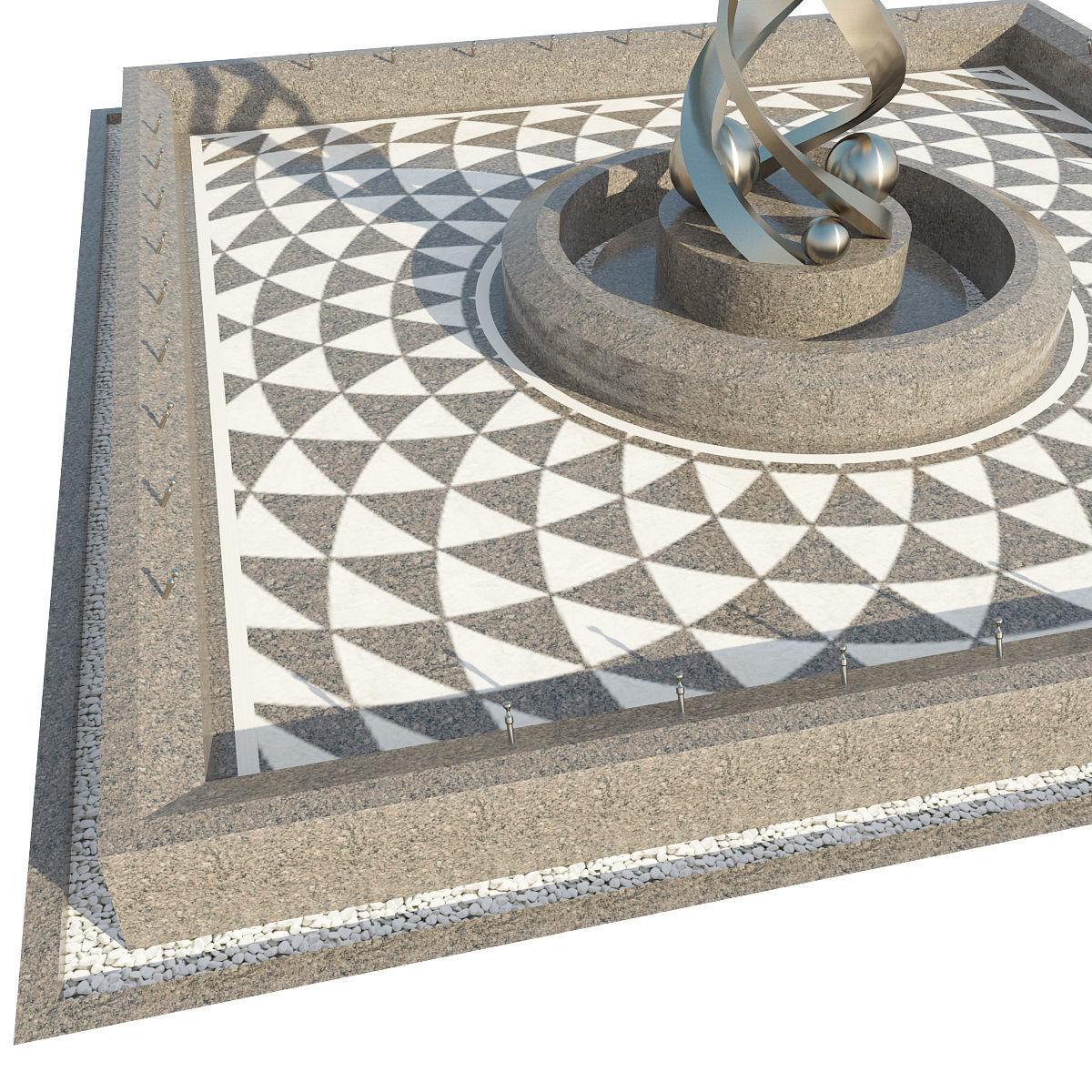 Fountain 11 3D model_2