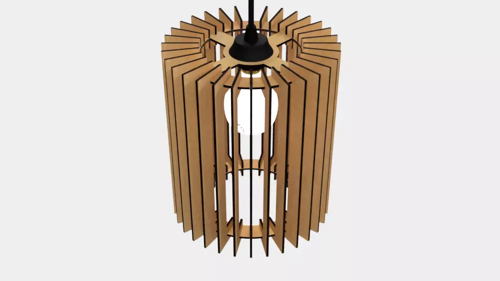 CEILING LIGHT LAMP 3D PRINT AND LASER CUT FILES MODEL 1 3D print model