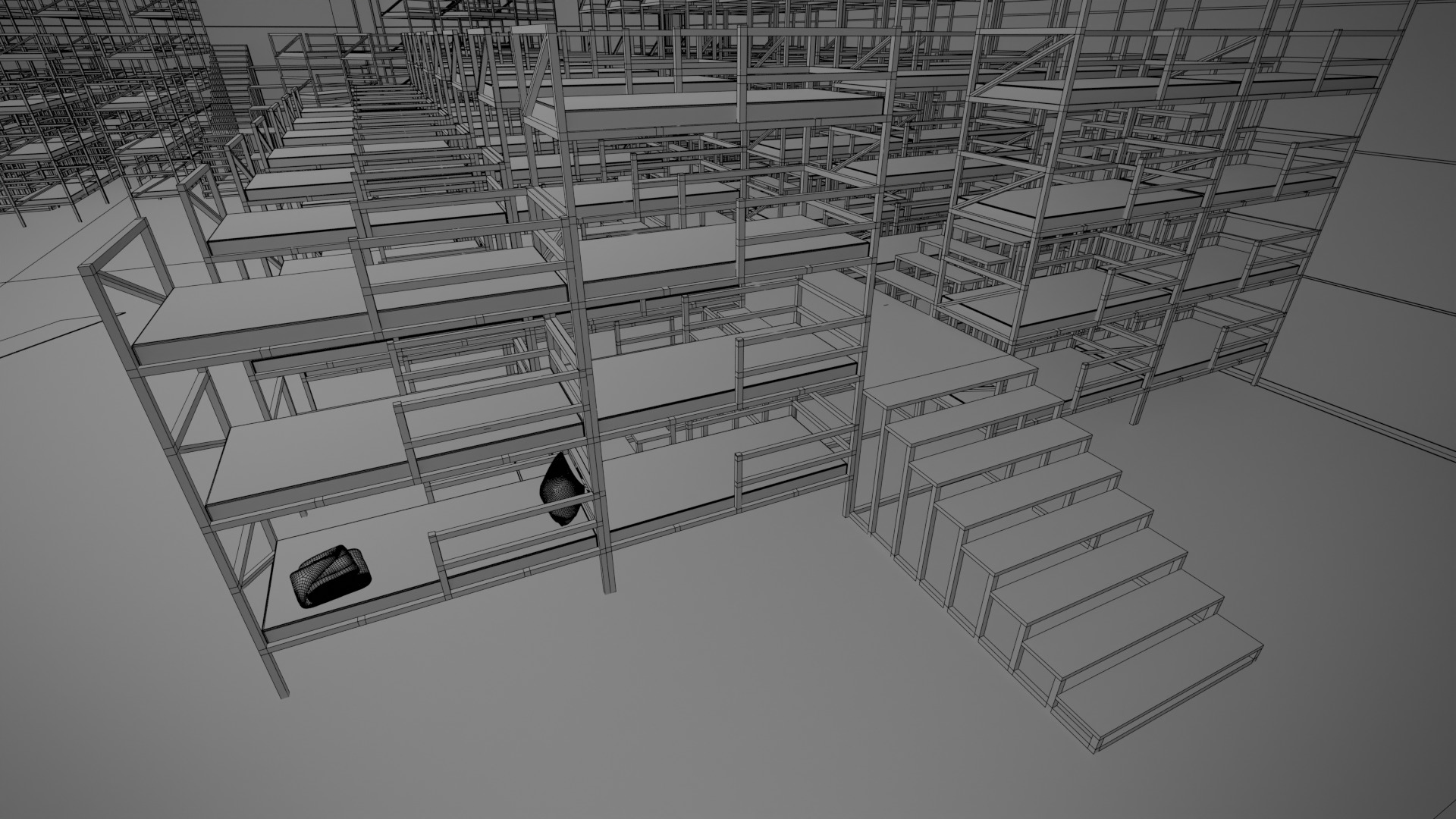 Squid Game Lobby Map 3D model_19