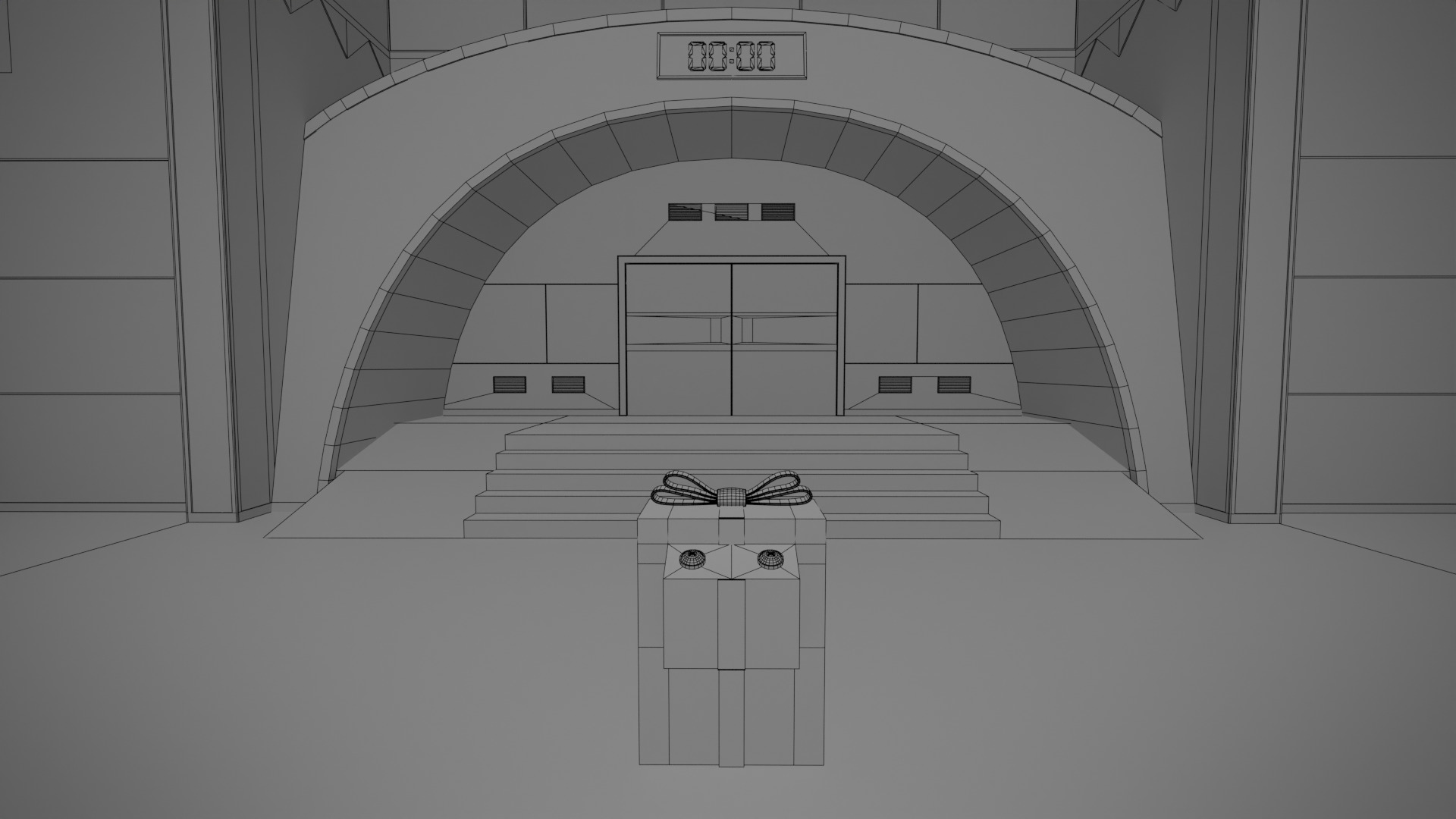 Squid Game Lobby Map 3D model_17