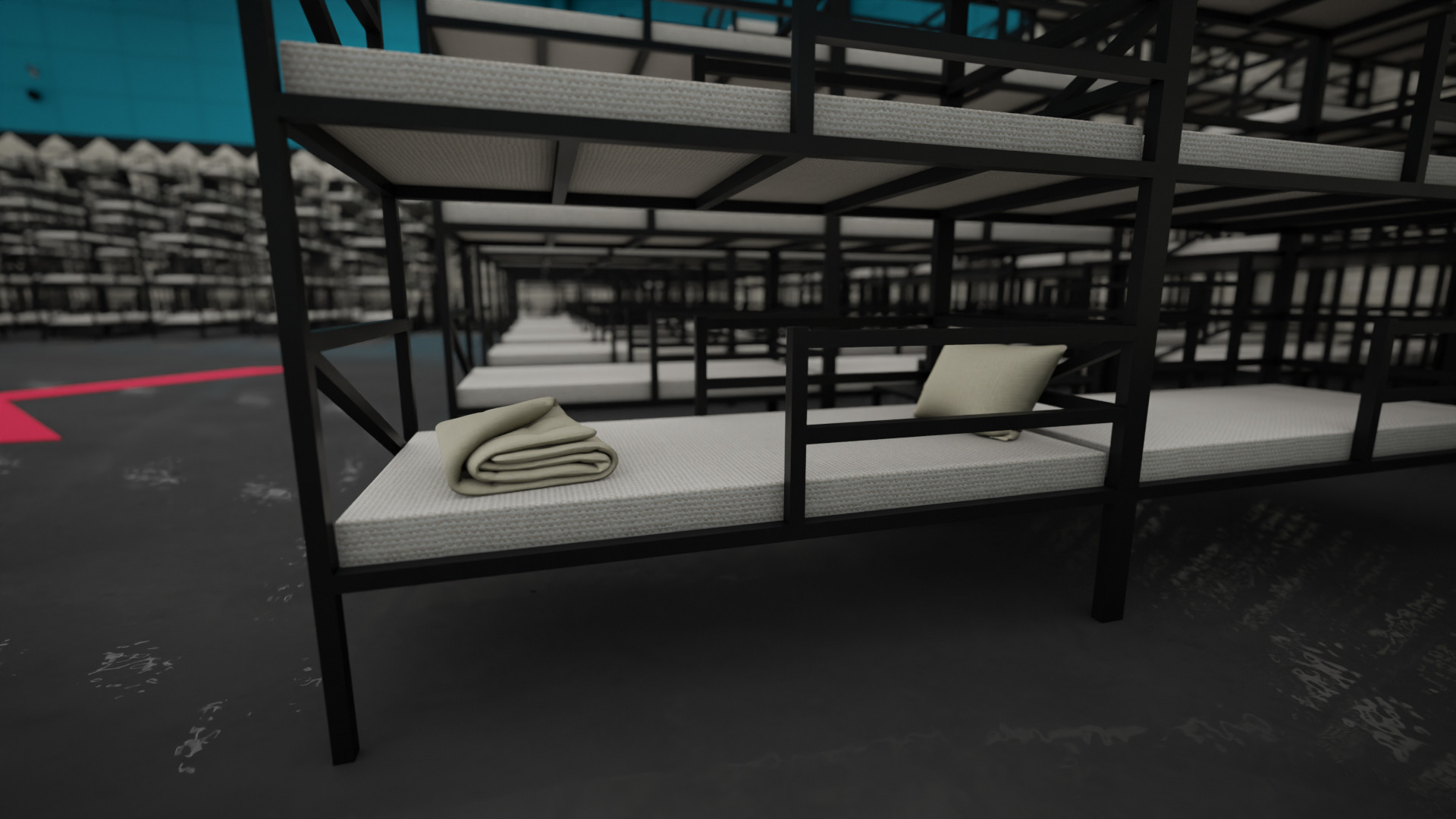 Squid Game Lobby Map 3D model_10