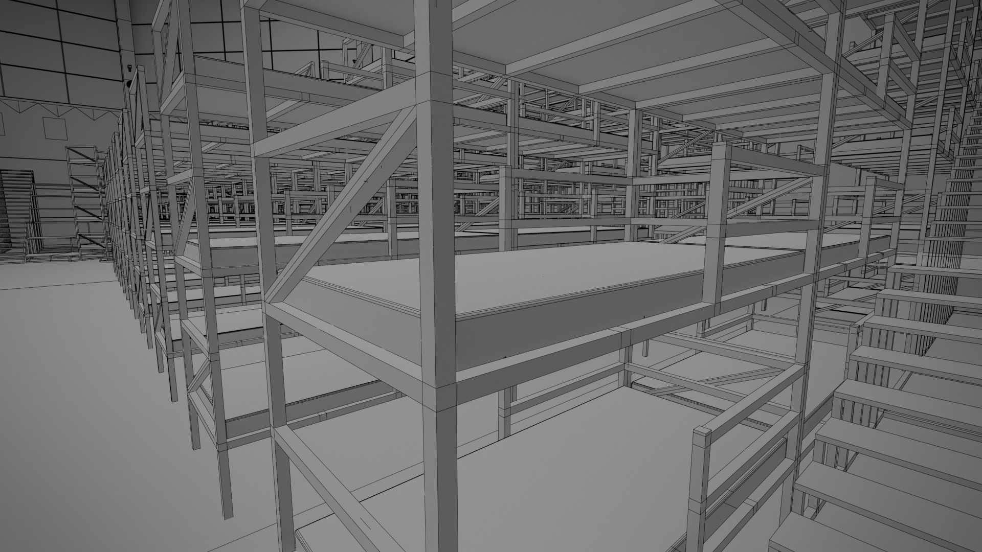 Squid Game Lobby Map 3D model_16