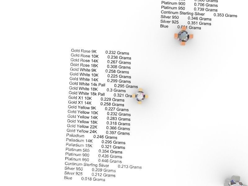 5 sizes 4 prong setting stl file verified ring free 3D print model_11