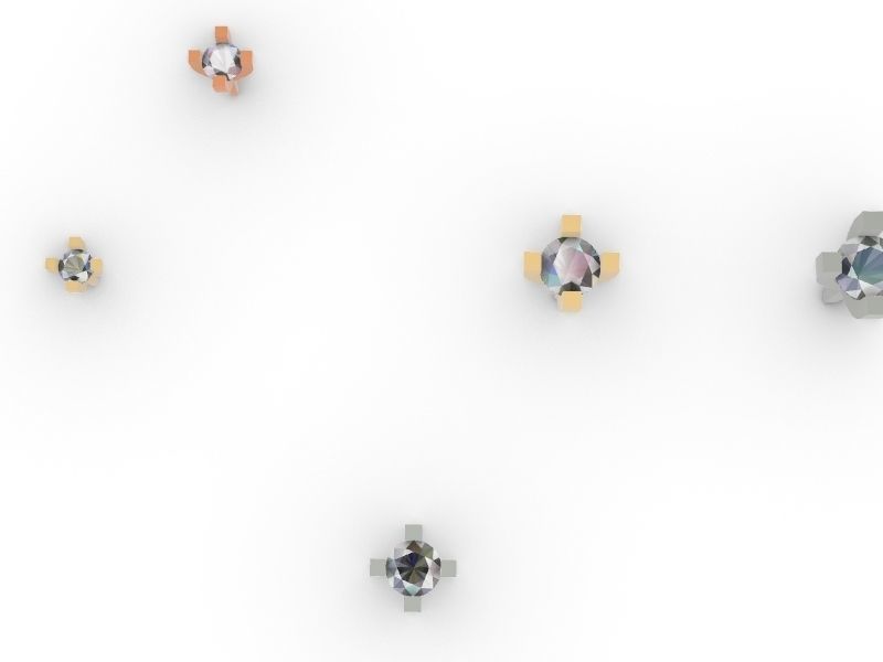 5 sizes 4 prong setting stl file verified ring free 3D print model_18