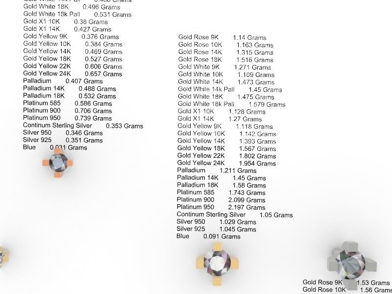 5 sizes 4 prong setting stl file verified ring free 3D print model_13