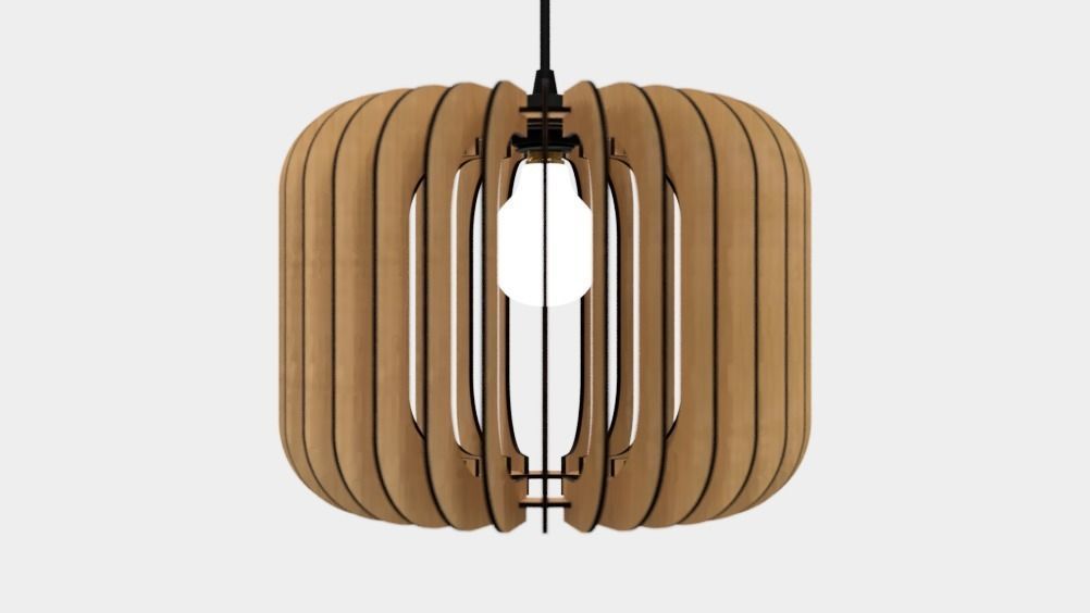 CEILING LIGHT LAMP 3D PRINT AND LASER CUT FILES MODEL 2 3D print model_2