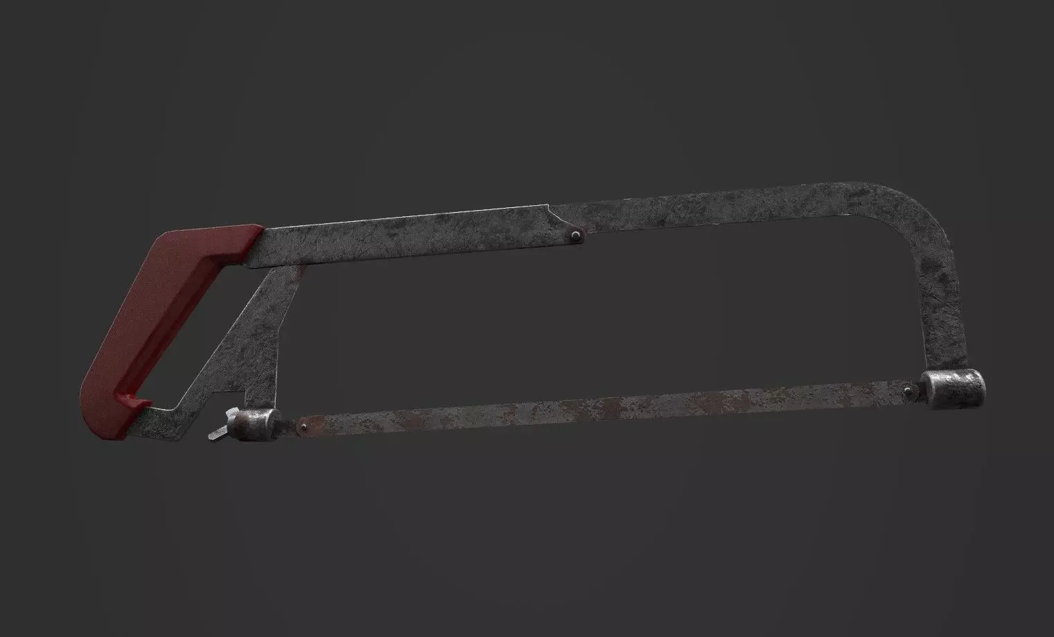 Pbr Hacksaw chainsaw Low-poly 3D model