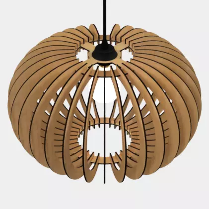 CEILING LIGHT LAMP 3D PRINT AND LASER CUT FILES MODEL 3 3D print model_0