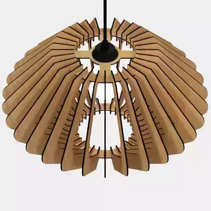 CEILING LIGHT LAMP 3D PRINT AND LASER CUT FILES MODEL 4